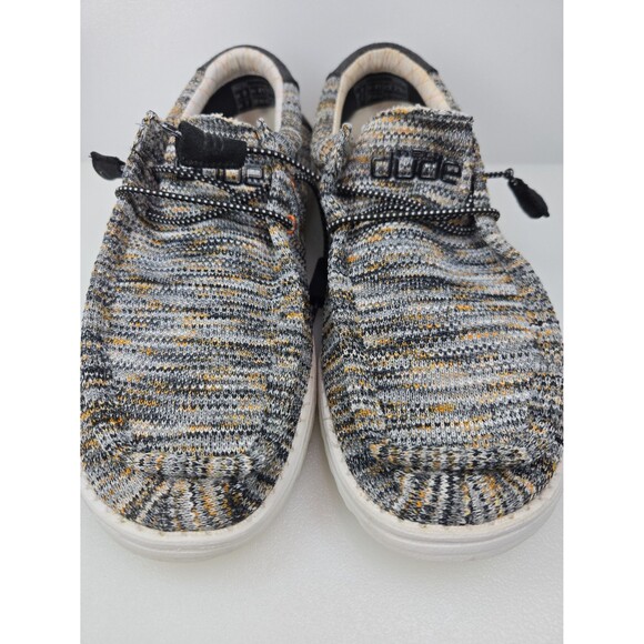 Hey Dude Wally Sox Shoe Tiger Mix Grey Orange Exclusively for Buckle Men's 8 - Picture 4 of 12